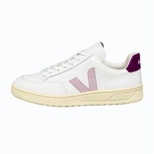VEJA V-12 Leather Magenta Sneakers - Brand New